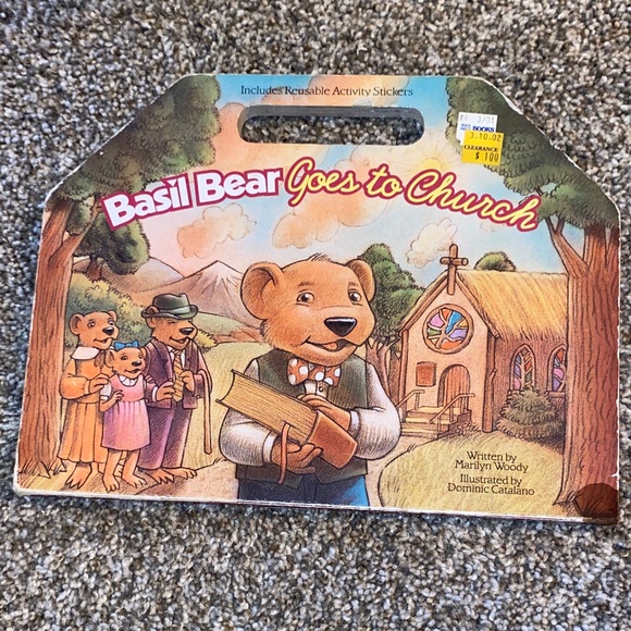 Other - 📚Basil Bear Goes to Church Children's Board Book - Brown Bear Illustration